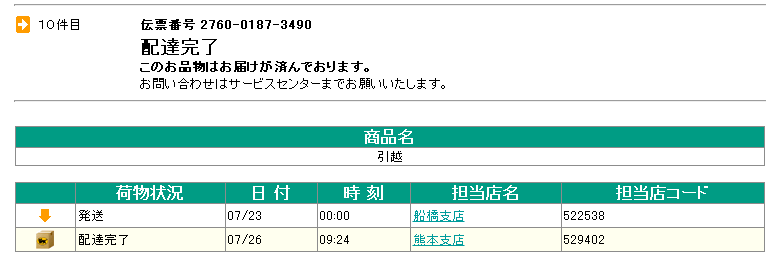 船橋から熊本の追跡データ